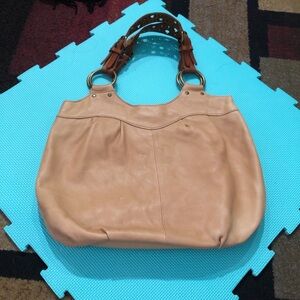 Fossil Tan Leather Shoulder Bag